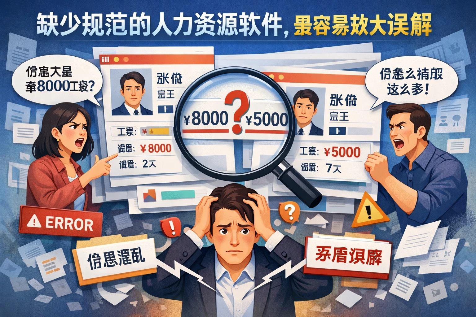 缺少规范的人力资源软件，最容易放大误解