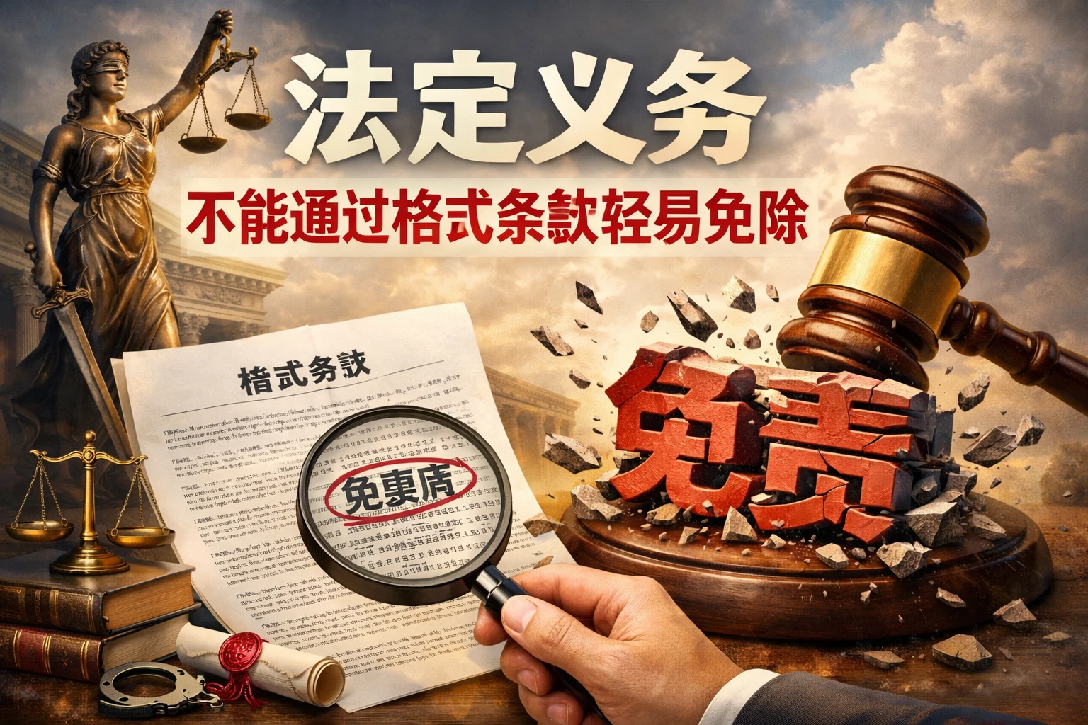 法定义务不能通过格式条款轻易免除