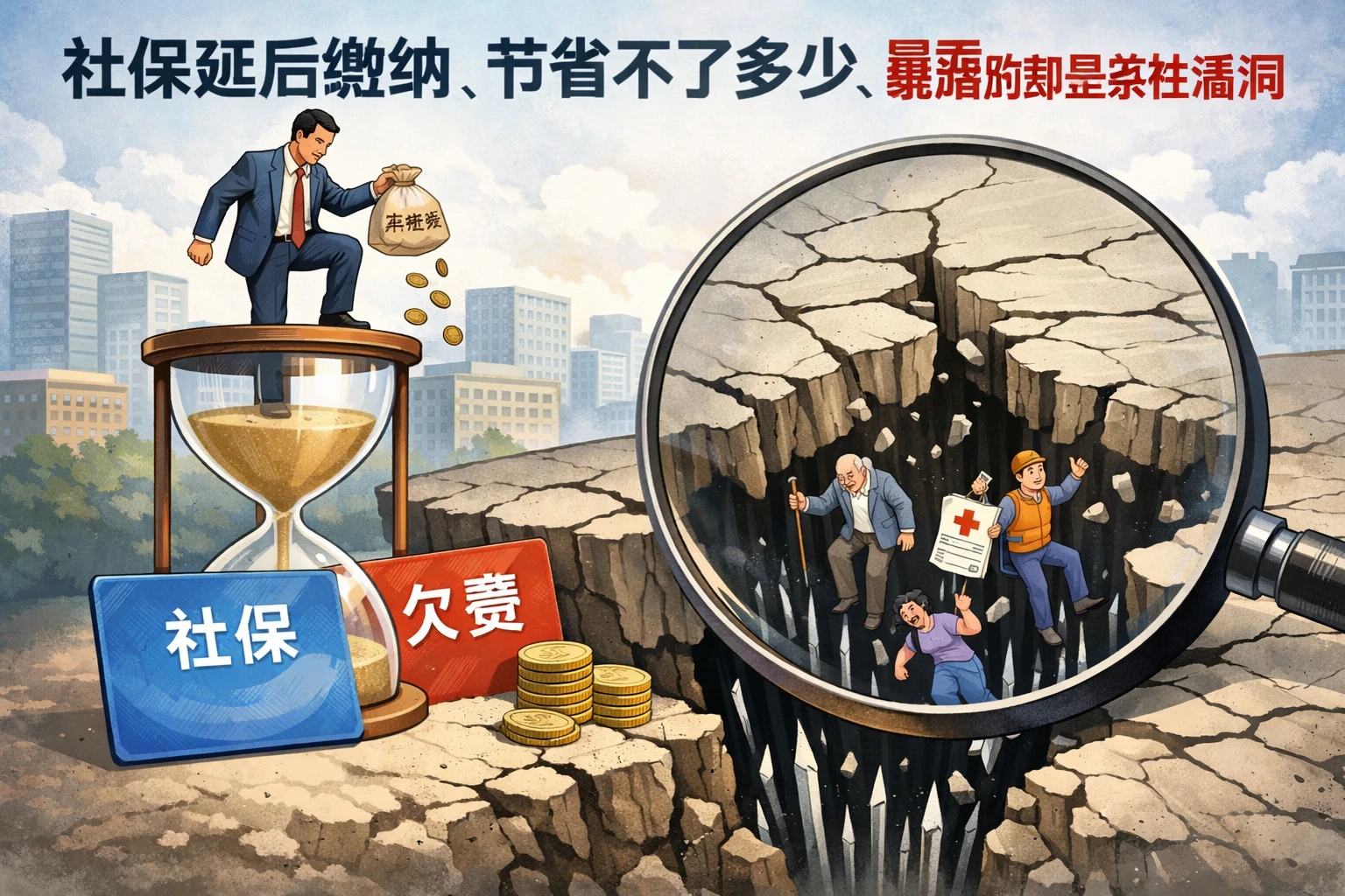 社保延后缴纳,节省不了多少,暴露的却是系统性漏洞
