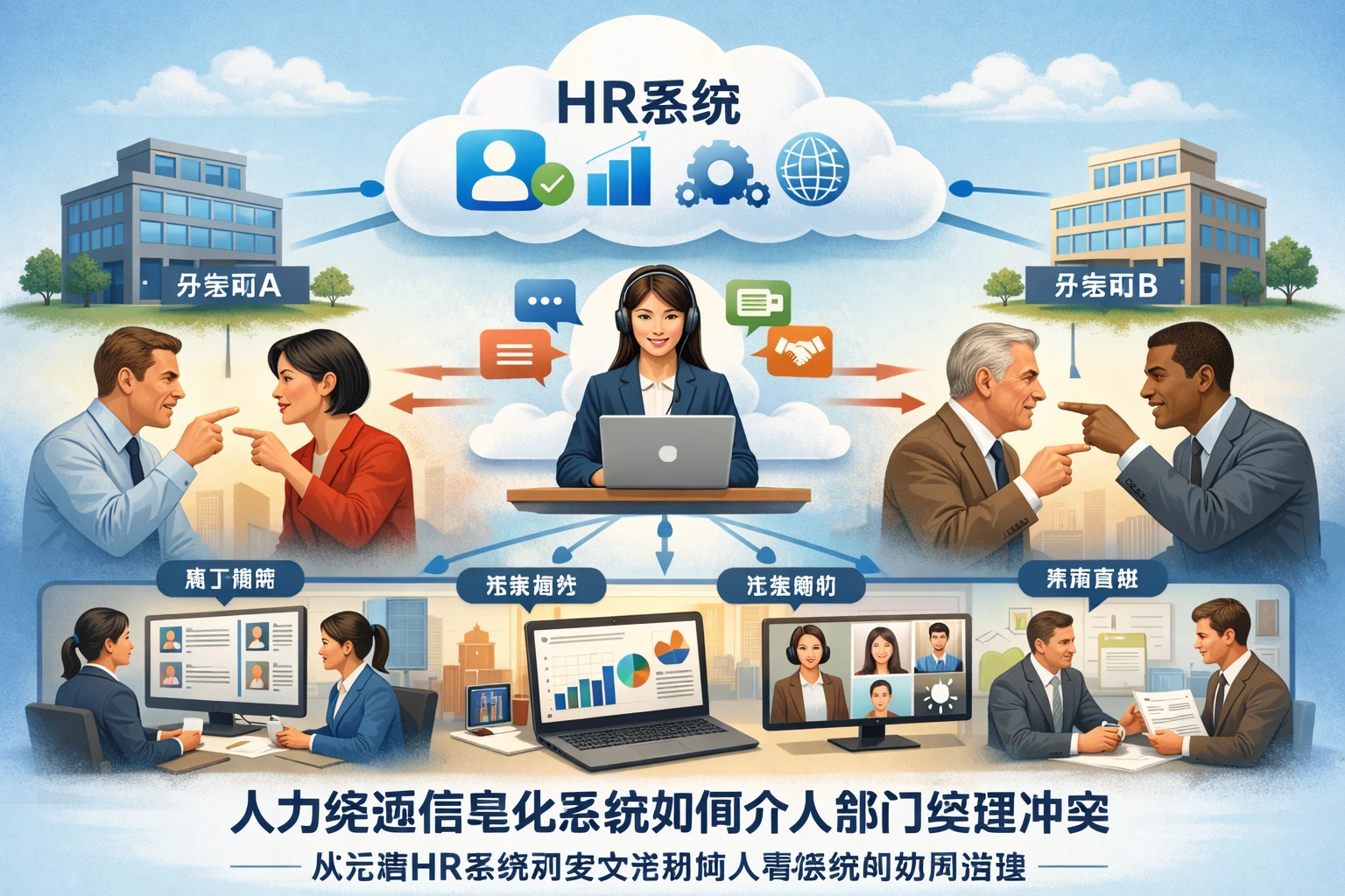 人力资源信息化系统如何介入部门经理冲突：从云端HR系统到多分支机构人事系统的协同治理