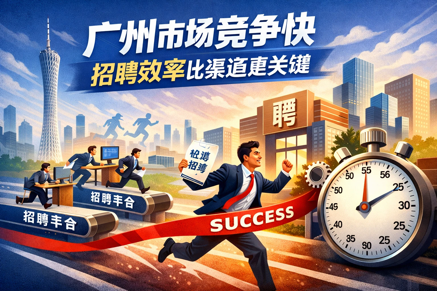 广州市场竞争快，招聘效率比渠道更关键