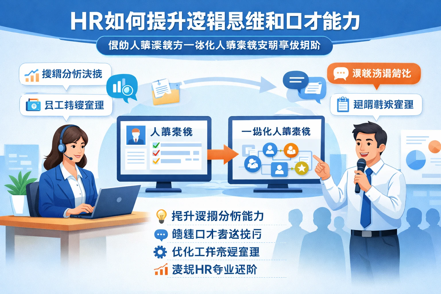 HR如何提升逻辑思维和口才能力：借助人事系统与一体化人事系统实现专业进阶