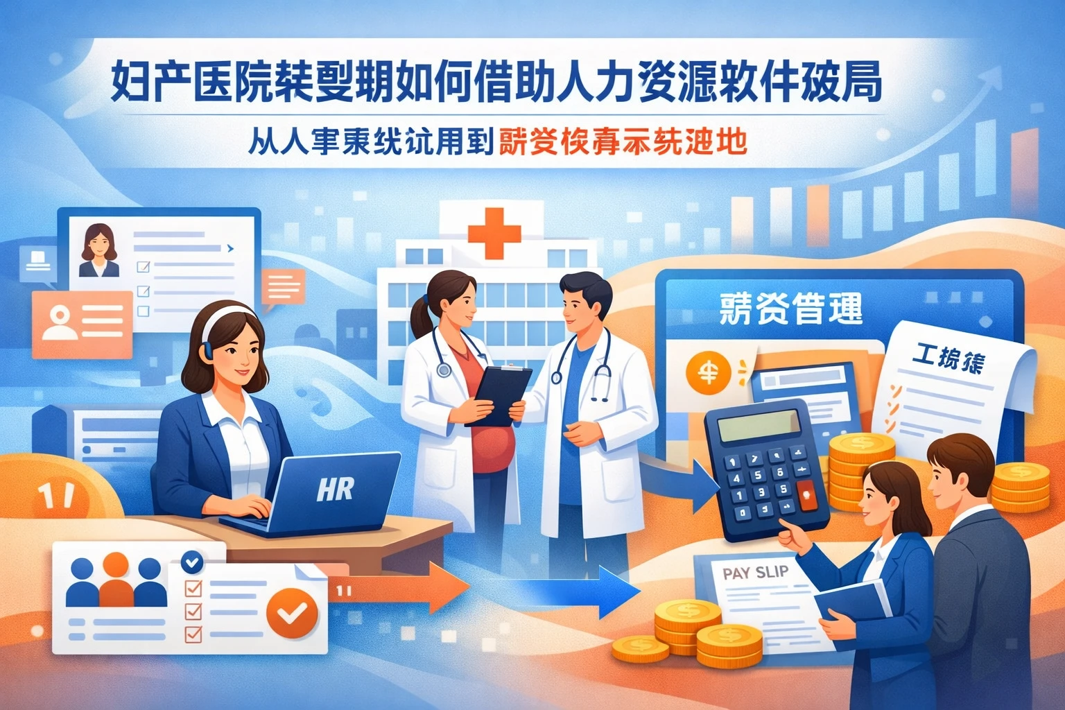 妇产医院转型期如何借助人力资源软件破局：从人事系统试用到薪资核算系统落地