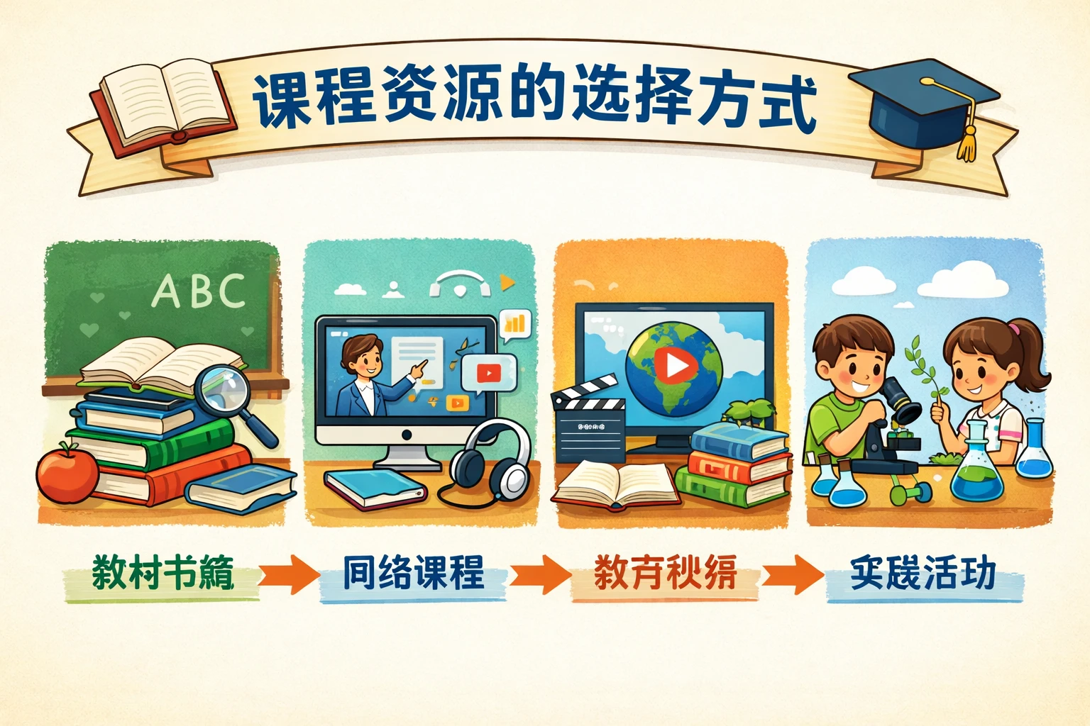 课程资源的选择方式