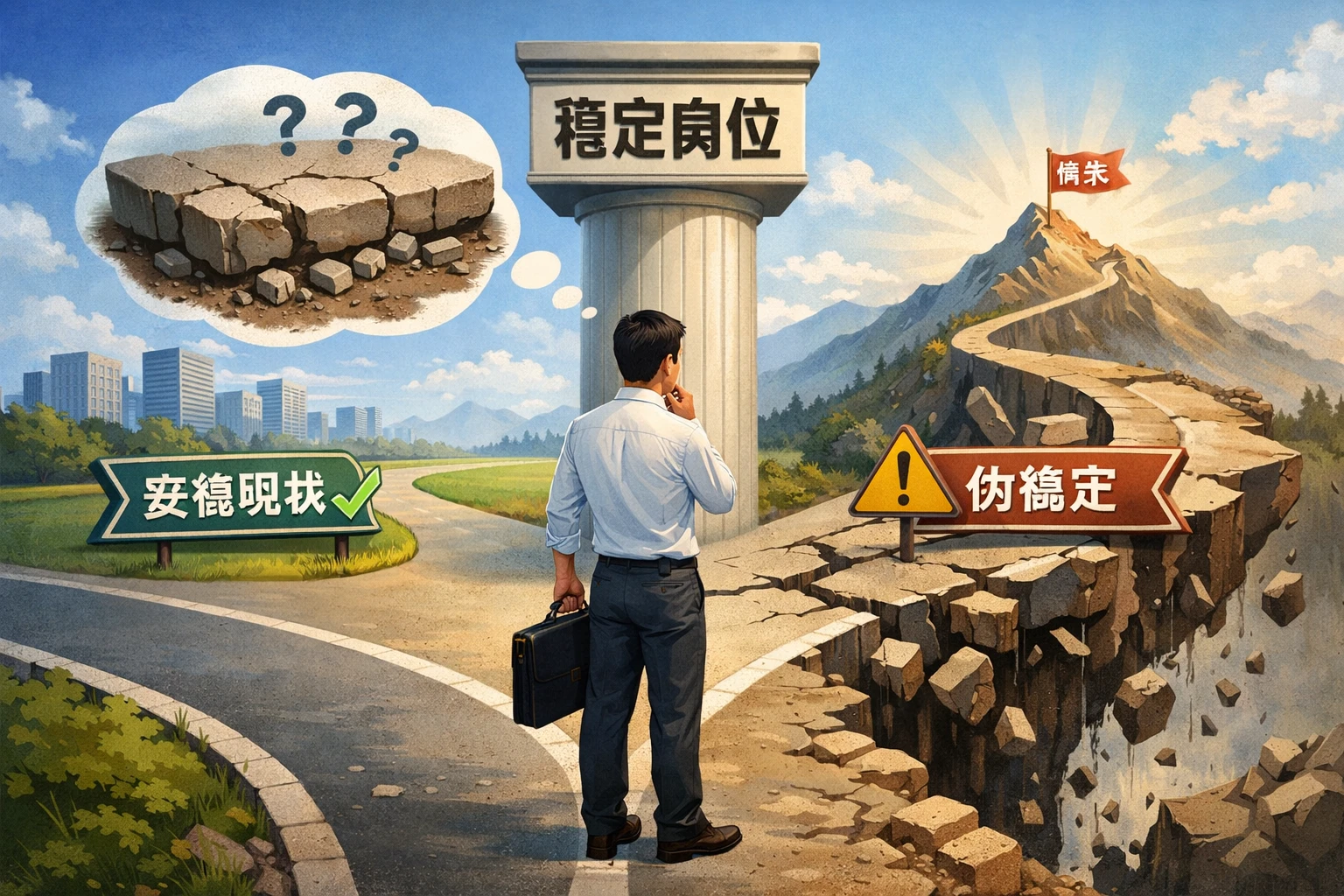 现有岗位稳定,但要判断成长是不是“伪稳定”