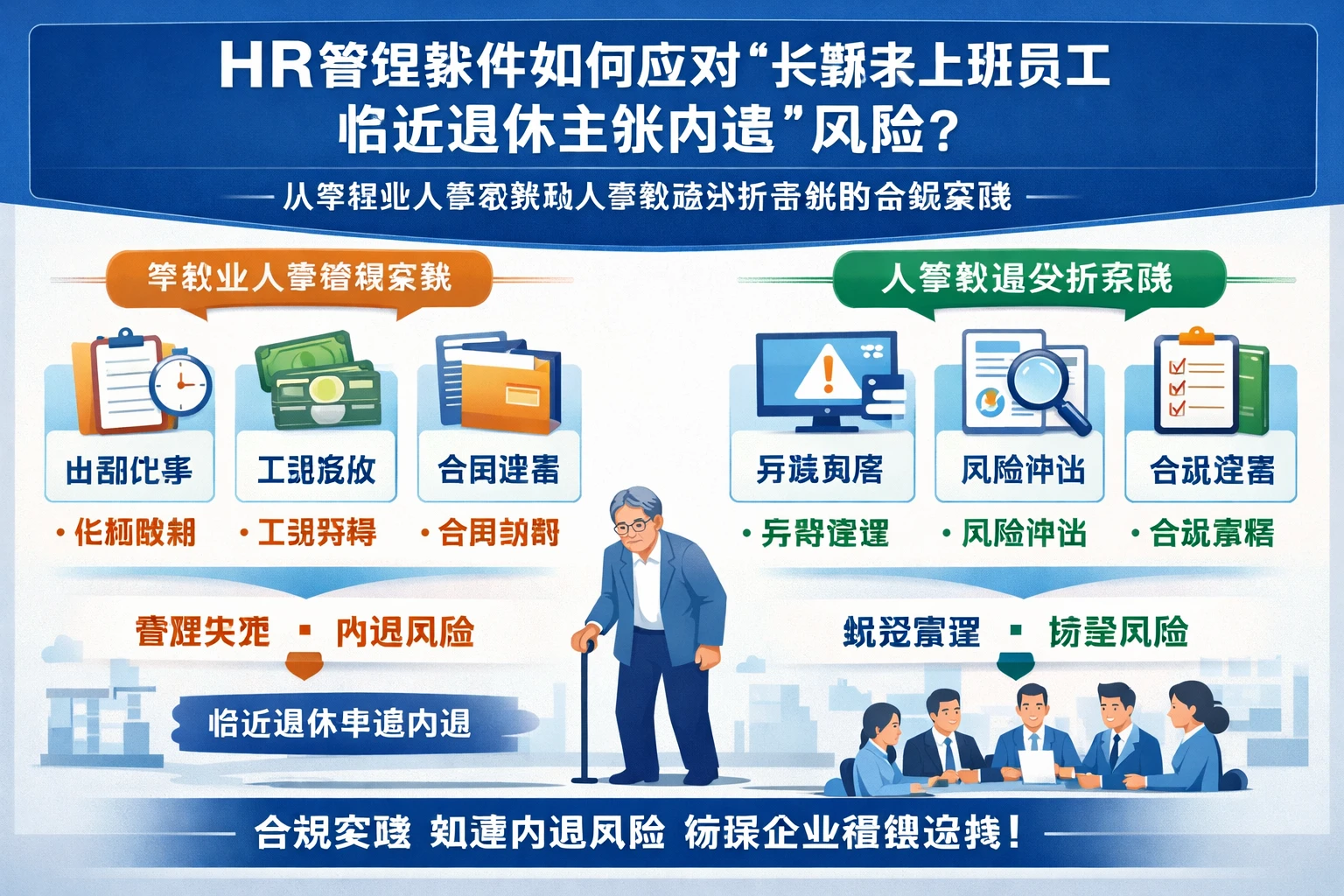 HR管理软件如何应对“长期未上班员工临近退休主张内退”风险：从零售业人事系统到人事数据分析系统的合规实践