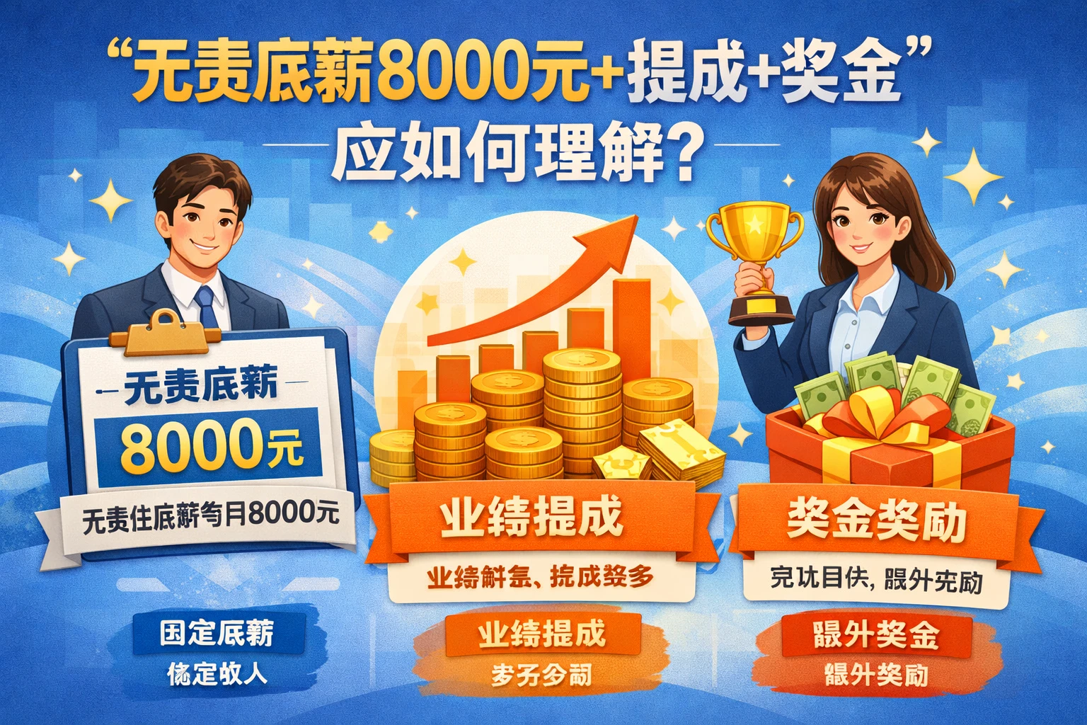 “无责底薪8000元+提成+奖金”应如何理解