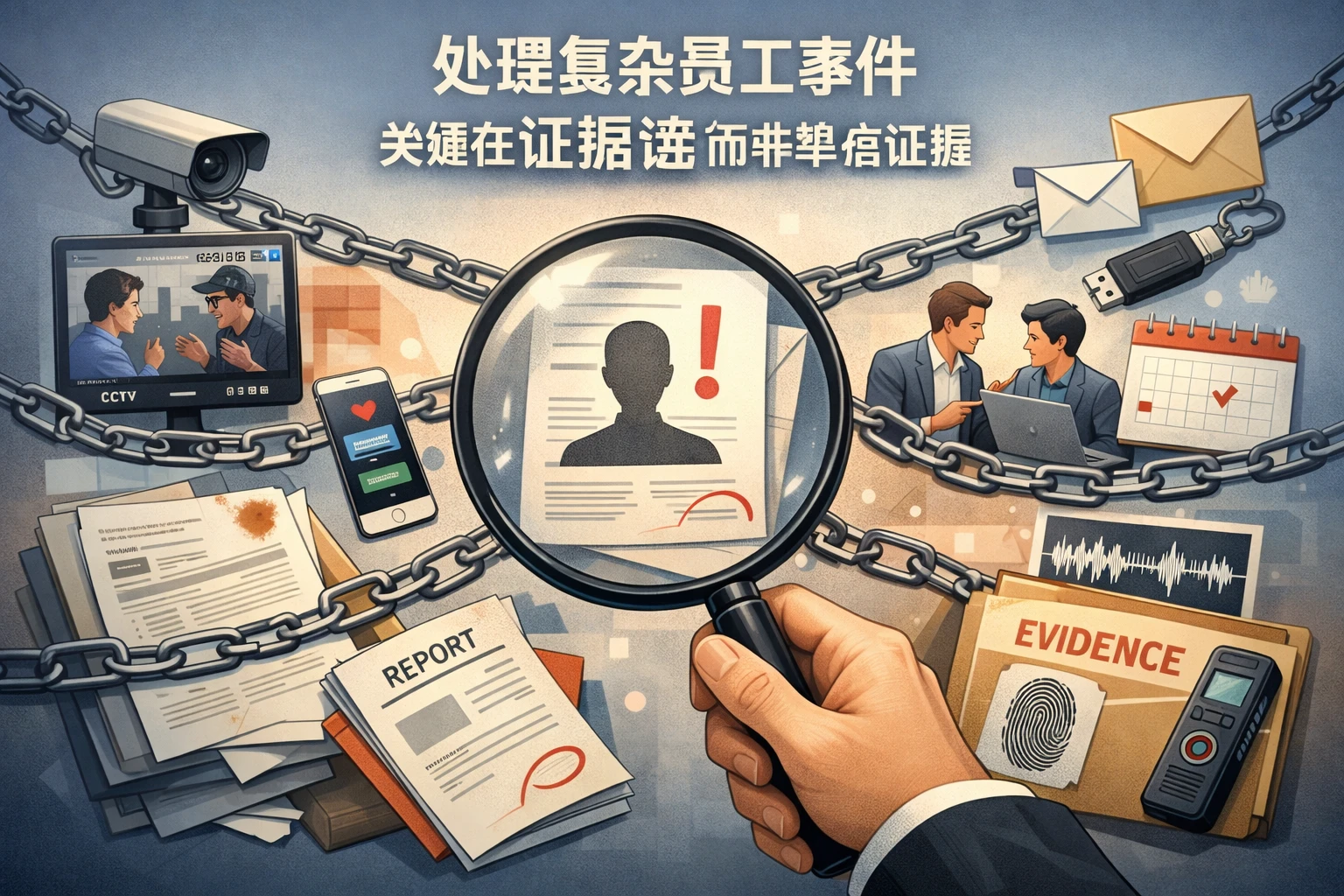 处理复杂员工事件，关键在证据链而非单点证据