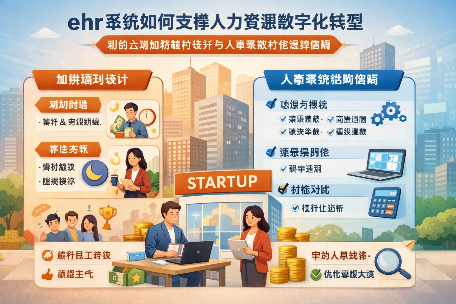 ehr系统如何支撑人力资源数字化转型：初创公司加班福利设计与人事系统价格选择指南