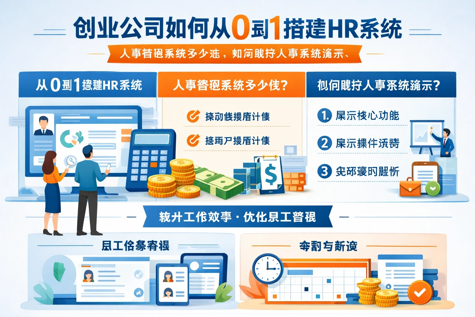 创业公司如何从0到1搭建HR系统：人事管理系统多少钱，如何做好人事系统演示