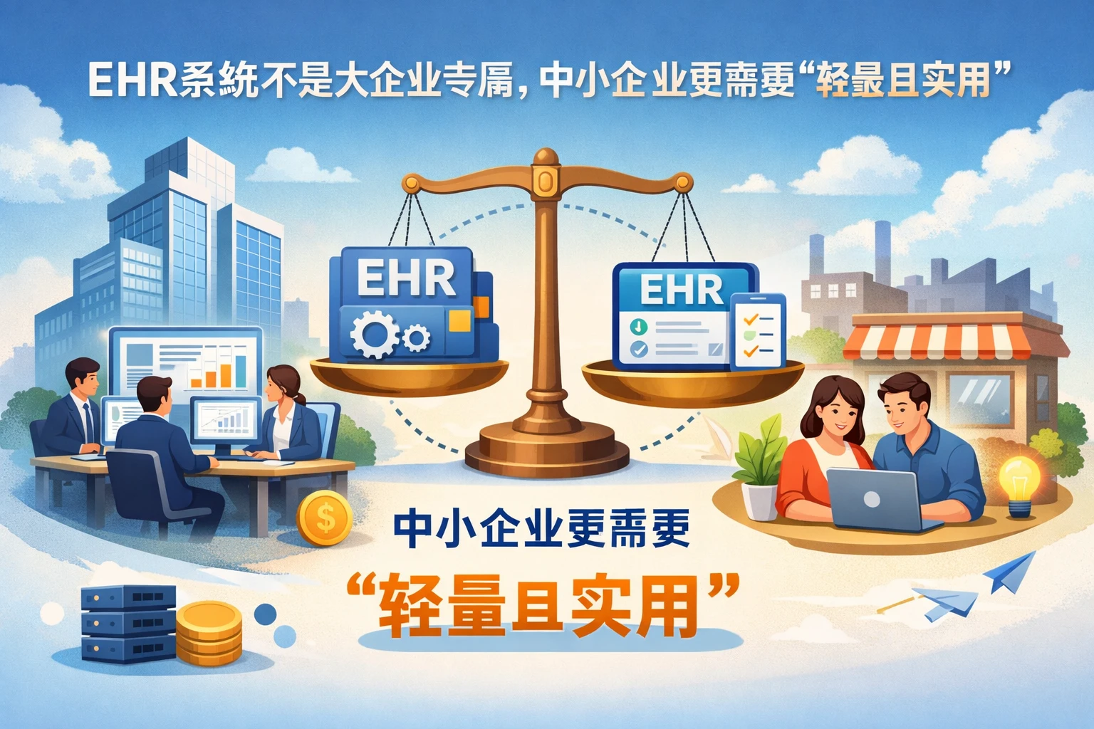 ehr系统不是大企业专属，中小企业更需要“轻量且实用”