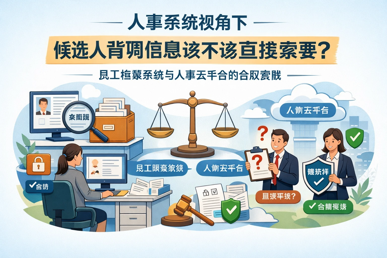 人事系统视角下，候选人背调信息该不该直接索要？员工档案系统与人事云平台的合规实践