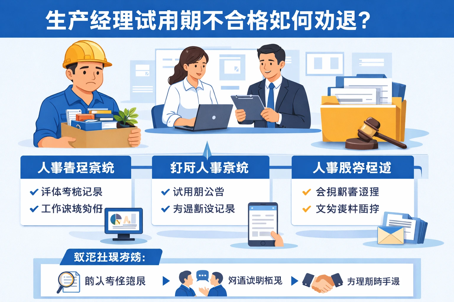 生产经理试用期不合格如何劝退？结合人事管理系统、钉钉人事系统与人事系统实施服务的规范处理思路