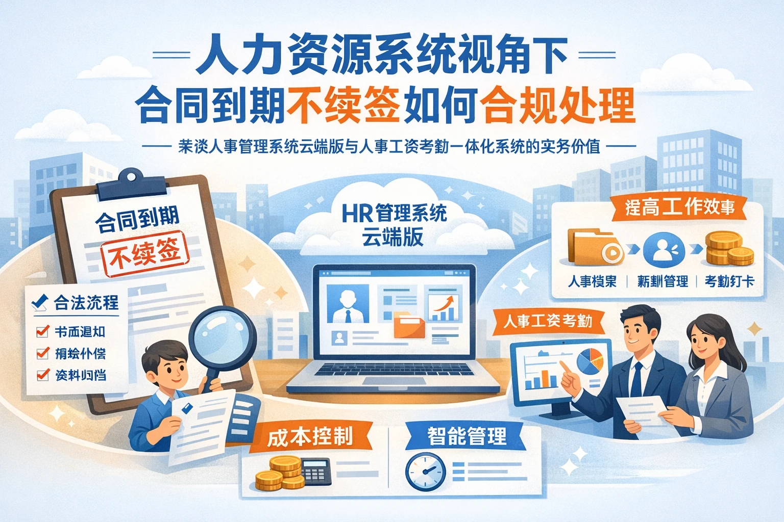 人力资源系统视角下，合同到期不续签如何合规处理——兼谈人事管理系统云端版与人事工资考勤一体化系统的实务价值