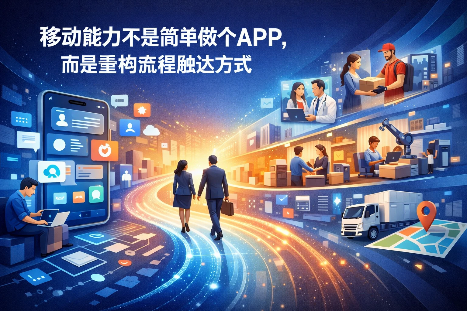 移动能力不是简单做个APP，而是重构流程触达方式