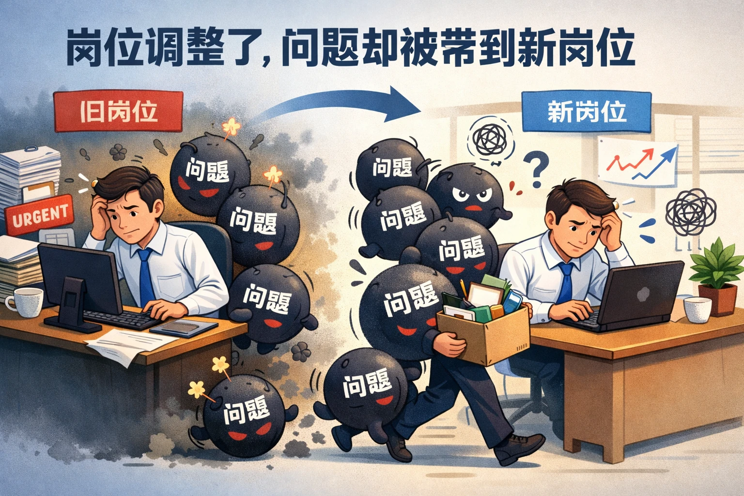 岗位调整了,问题却被带到新岗位