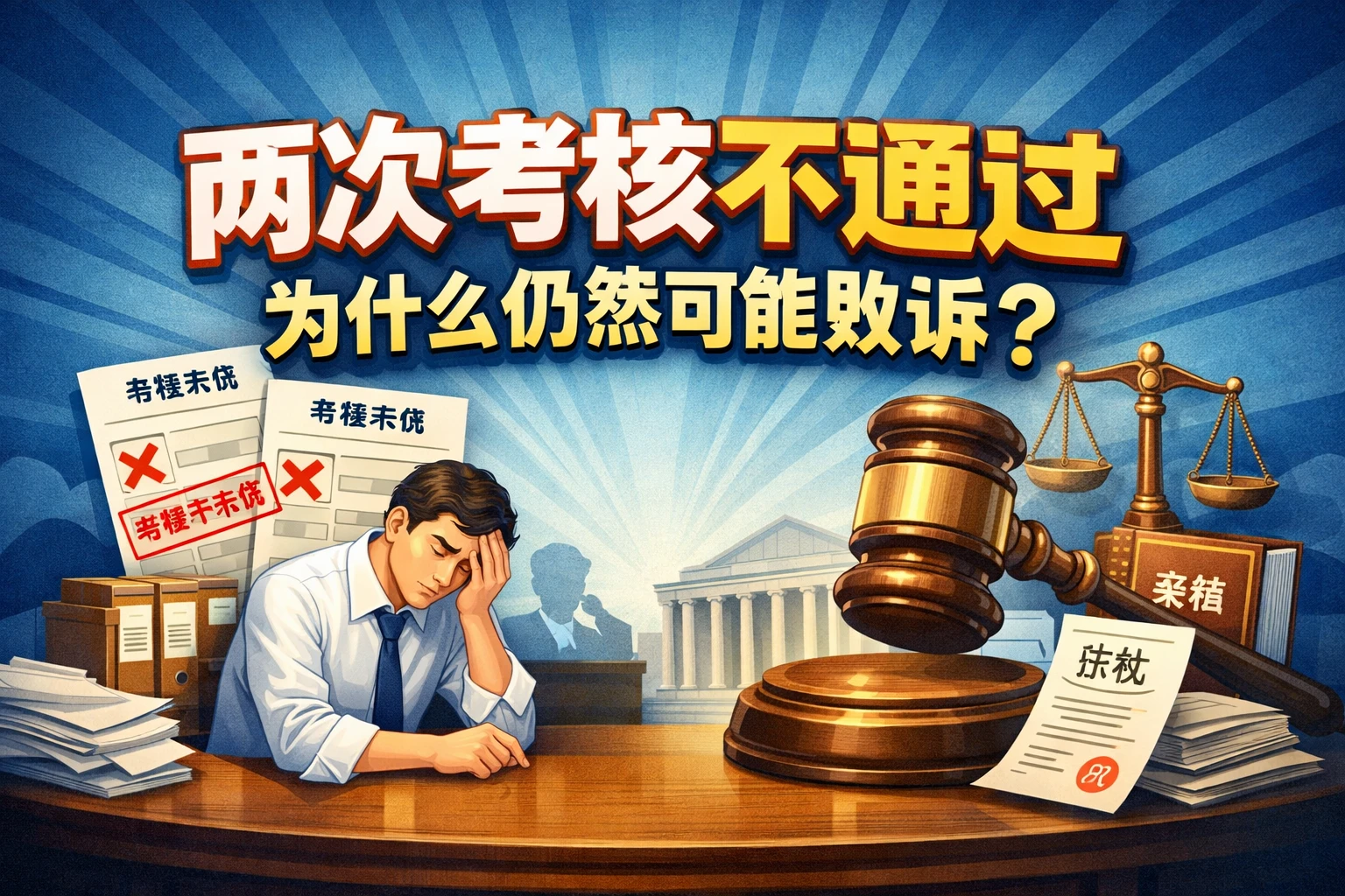 “两次考核不通过”为什么仍然可能败诉