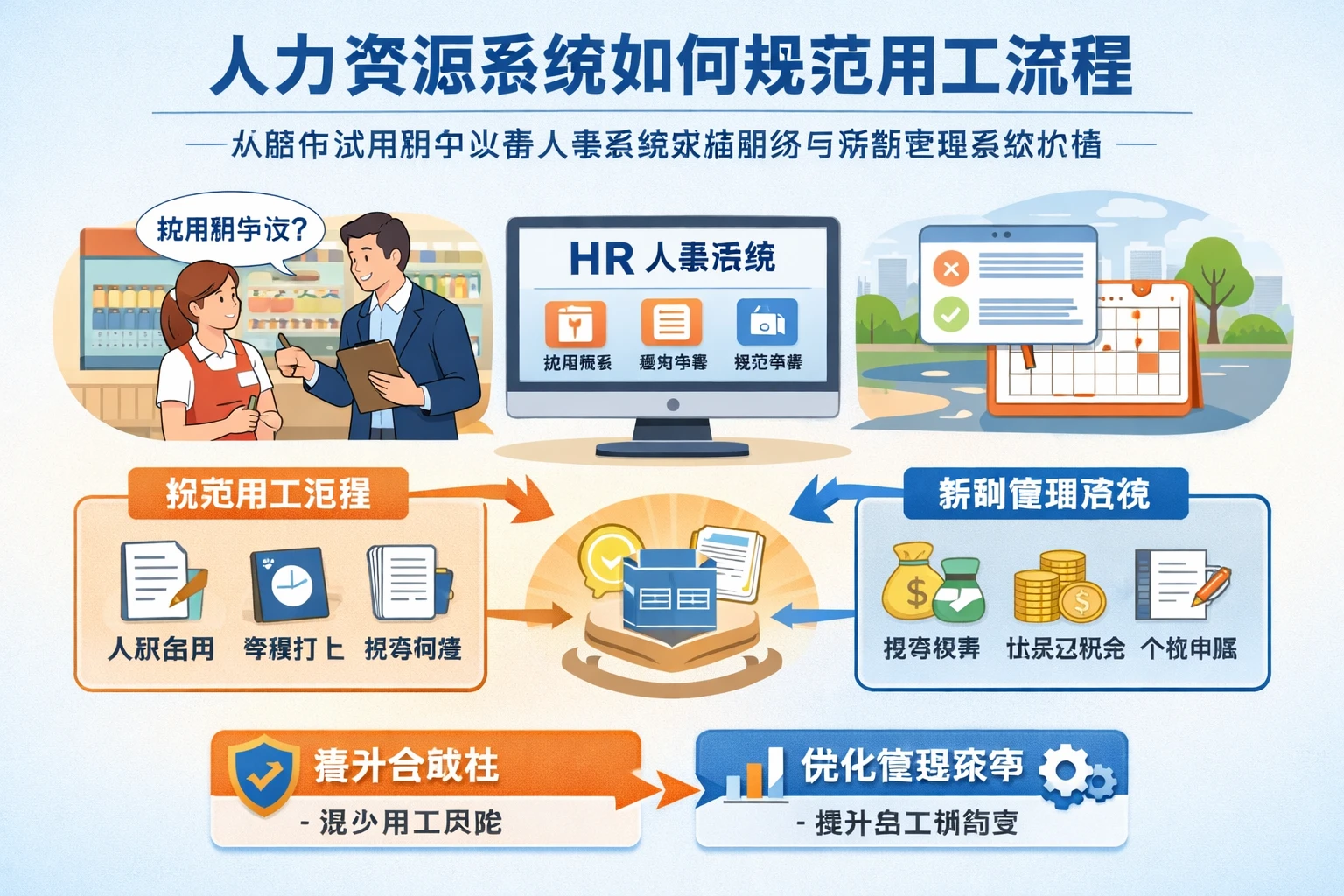 人力资源系统如何规范用工流程：从超市试用期争议看人事系统实施服务与薪酬管理系统价值