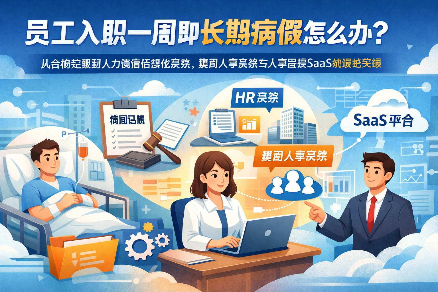 员工入职一周即长期病假怎么办？从合规处理到人力资源信息化系统、集团人事系统与人事管理SaaS的落地实践