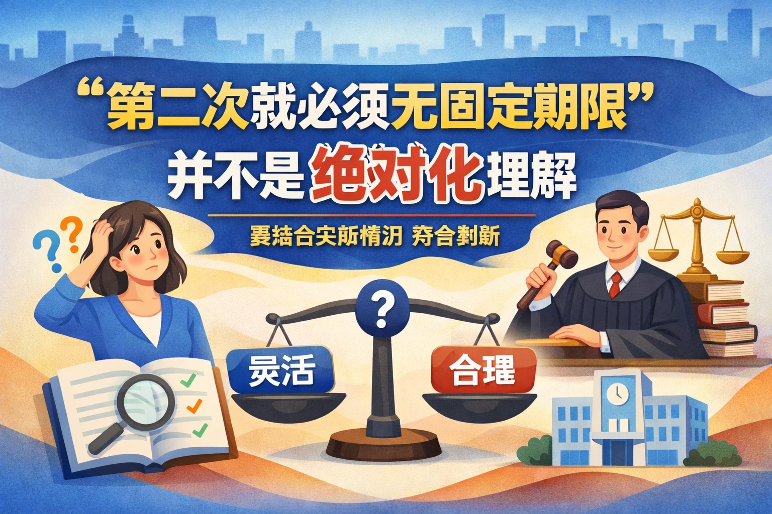 “第二次就必须无固定期限”并不是绝对化理解