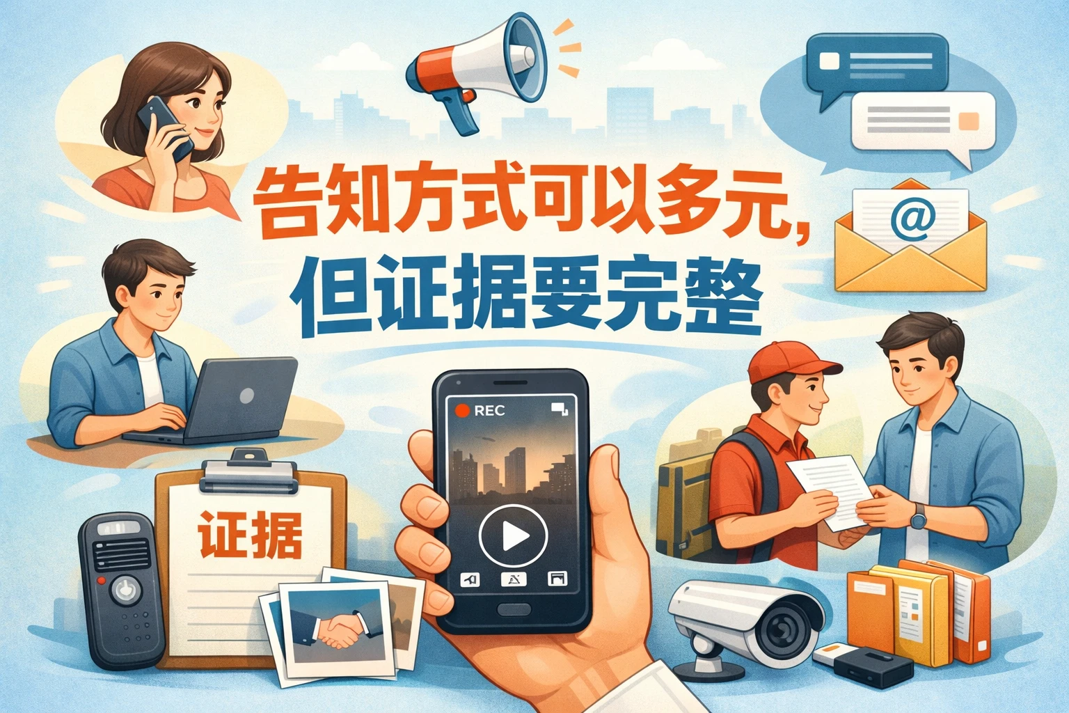 告知方式可以多元，但证据要完整