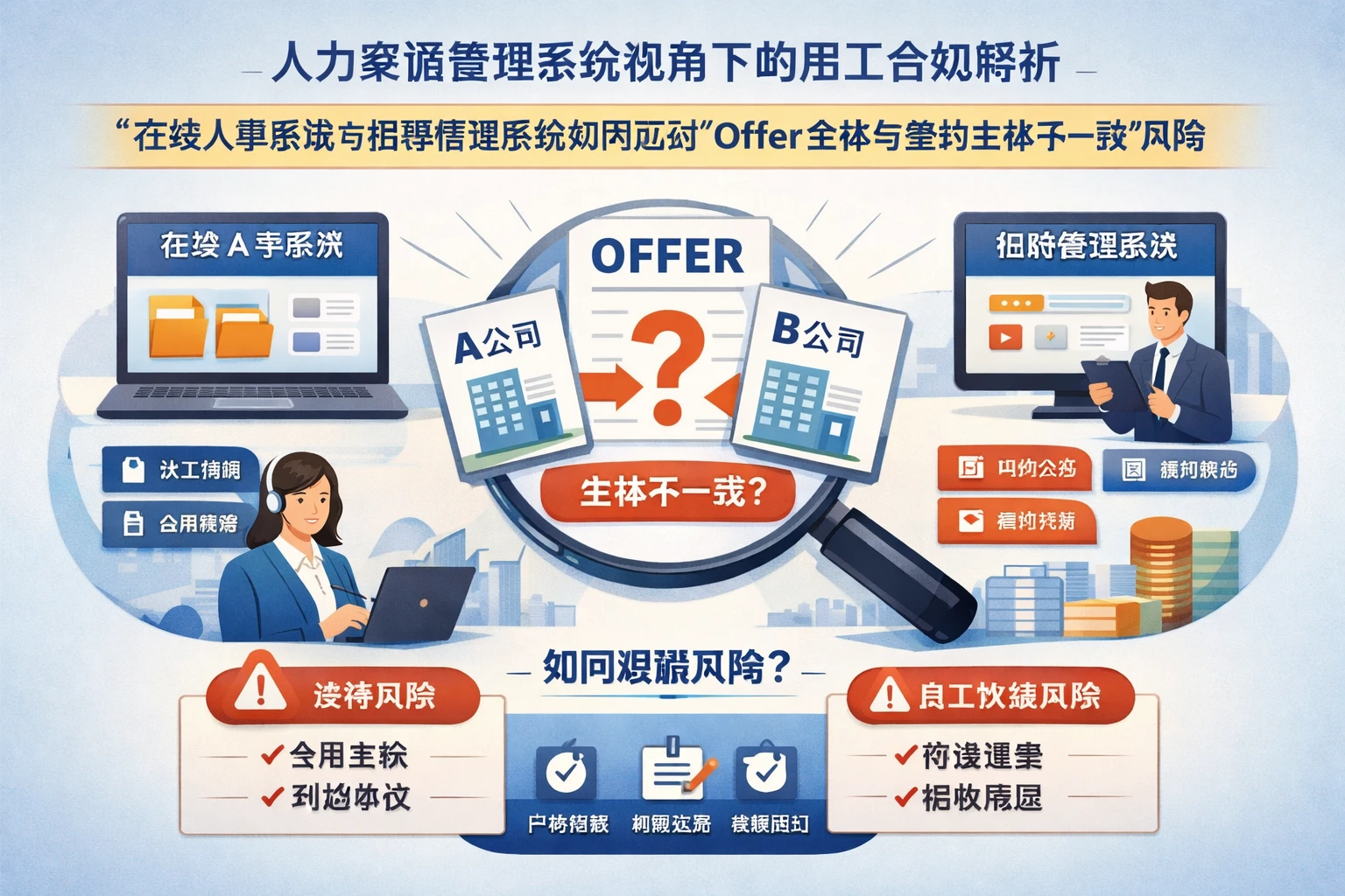 人力资源管理系统视角下的用工合规解析：在线人事系统与招聘管理系统如何应对“offer主体与签约主体不一致”风险