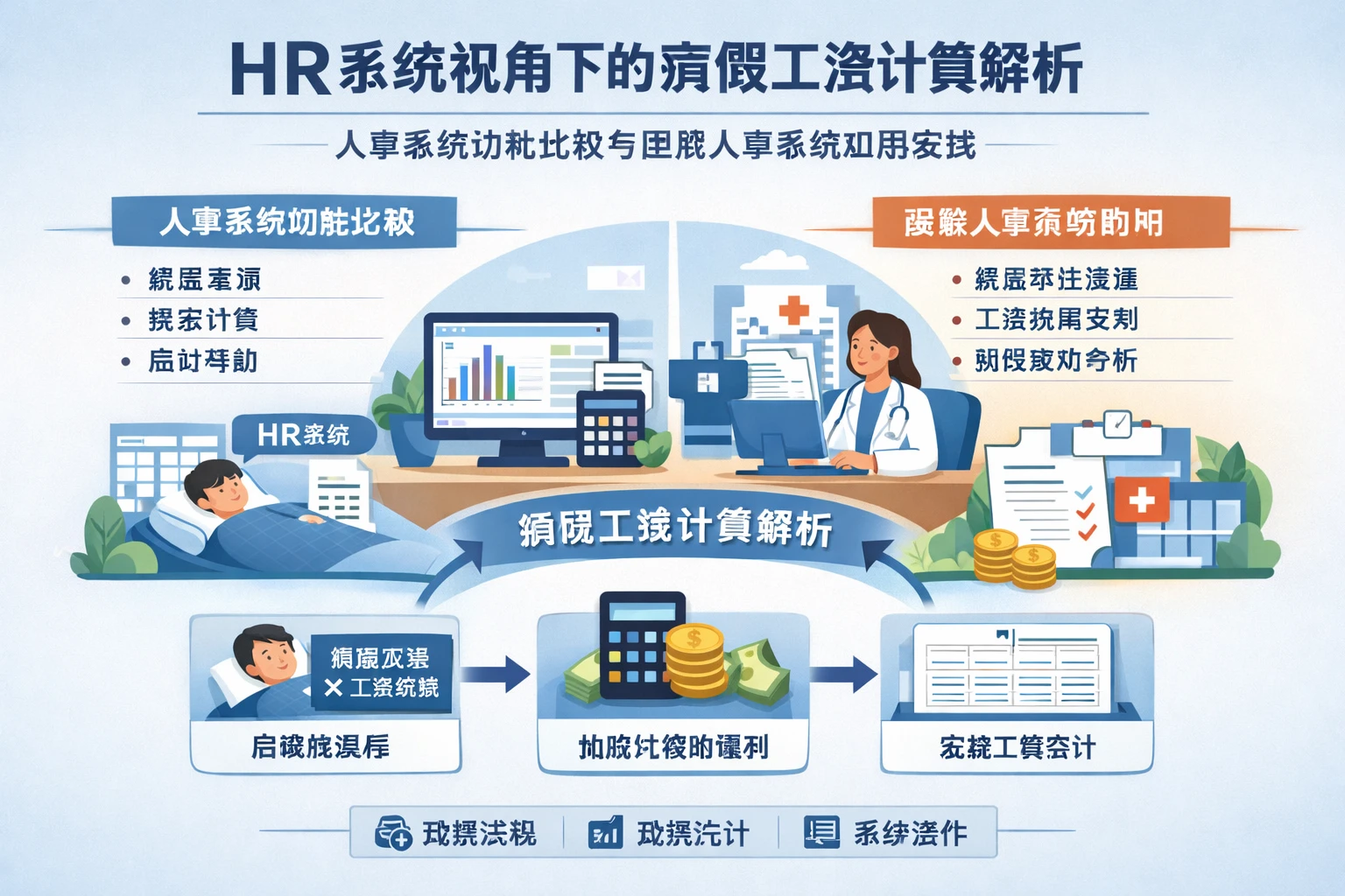 HR系统视角下的病假工资计算解析：人事系统功能比较与医院人事系统应用实践