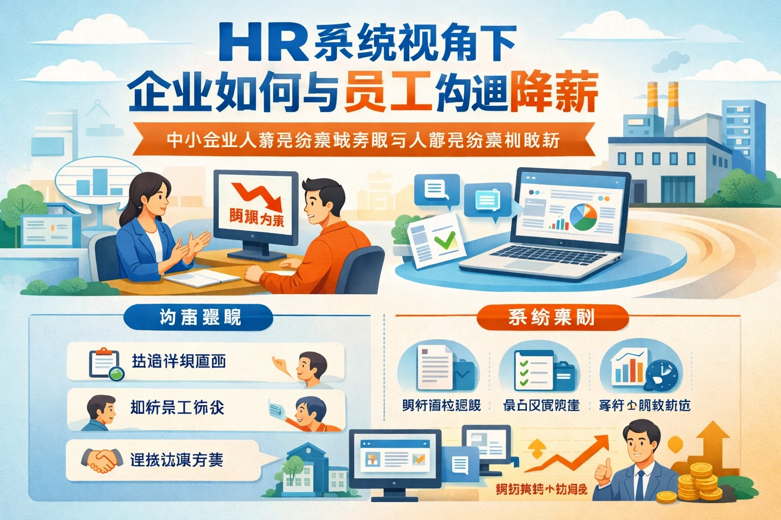 HR系统视角下，企业如何与员工沟通降薪：中小企业人事系统落地策略与人事系统案例解析