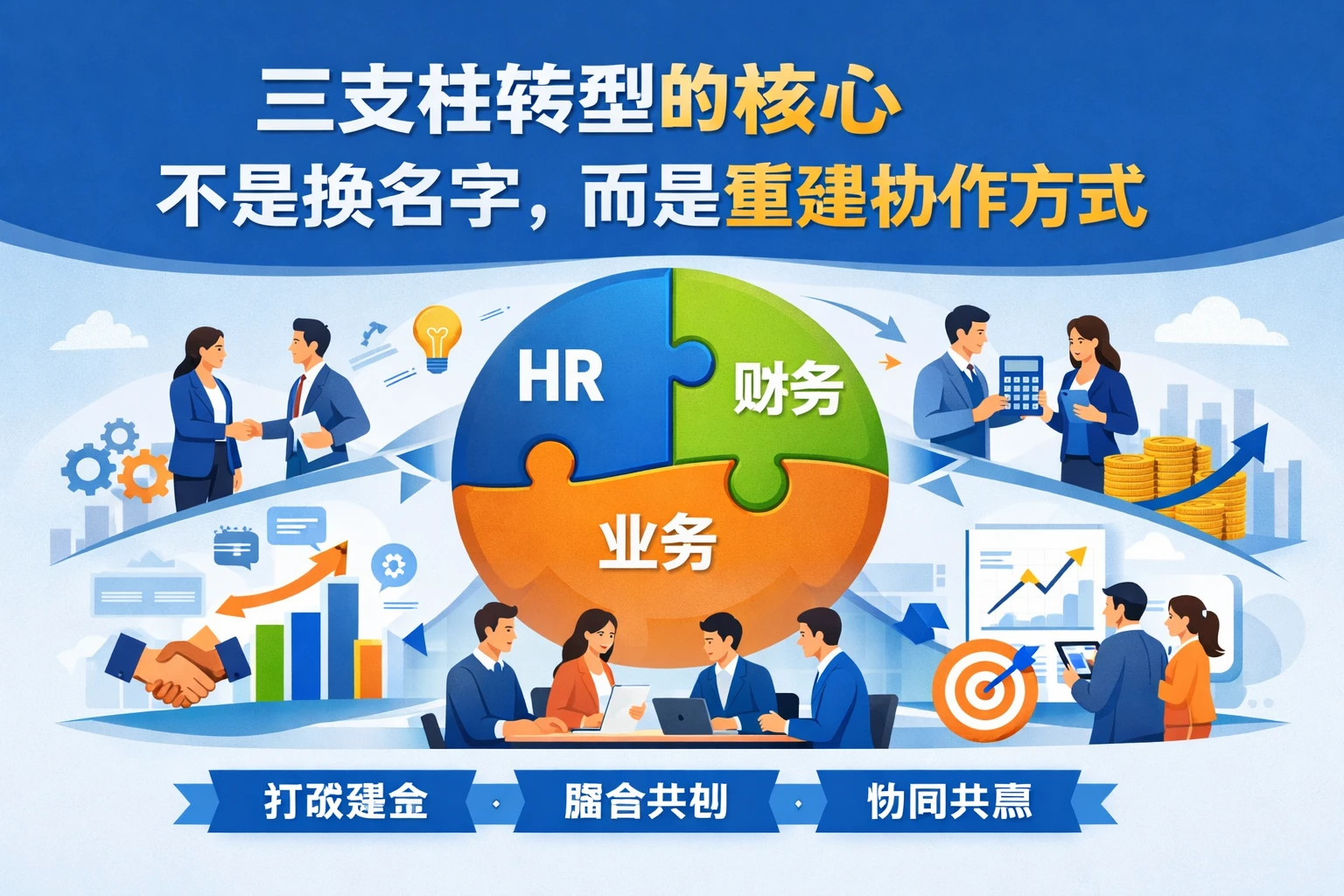 三支柱转型的核心，不是换名字，而是重建协作方式