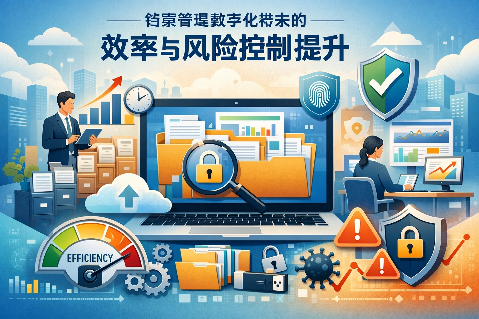 档案管理数字化带来的效率与风险控制提升