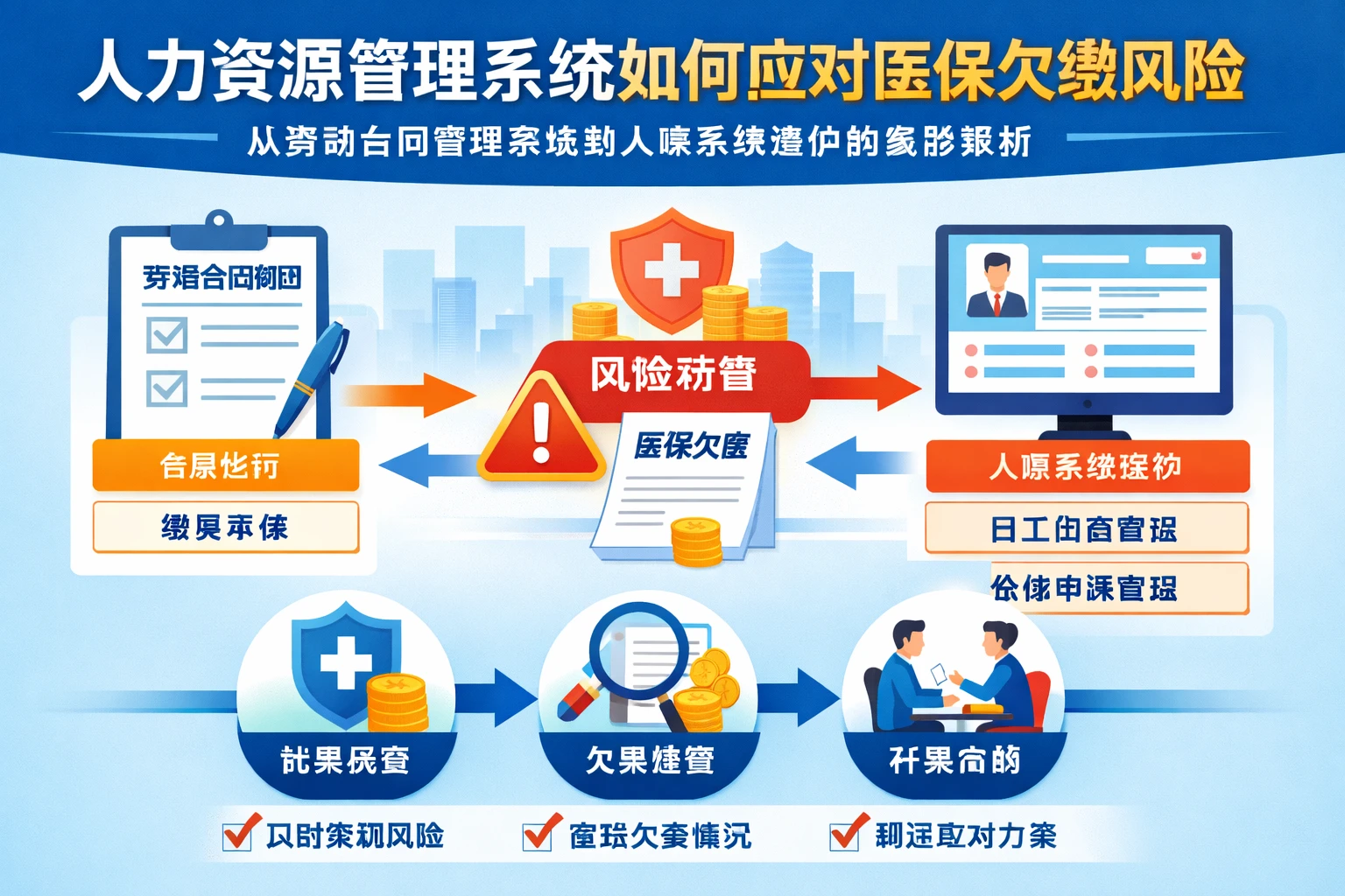 人力资源管理系统如何应对医保欠缴风险：从劳动合同管理系统到人事系统维护的实务解析