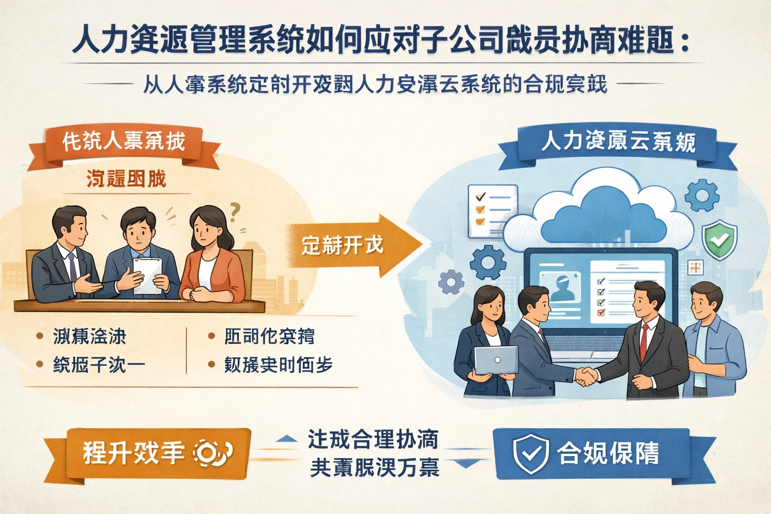 人力资源管理系统如何应对子公司裁员协商难题：从人事系统定制开发到人力资源云系统的合规实践