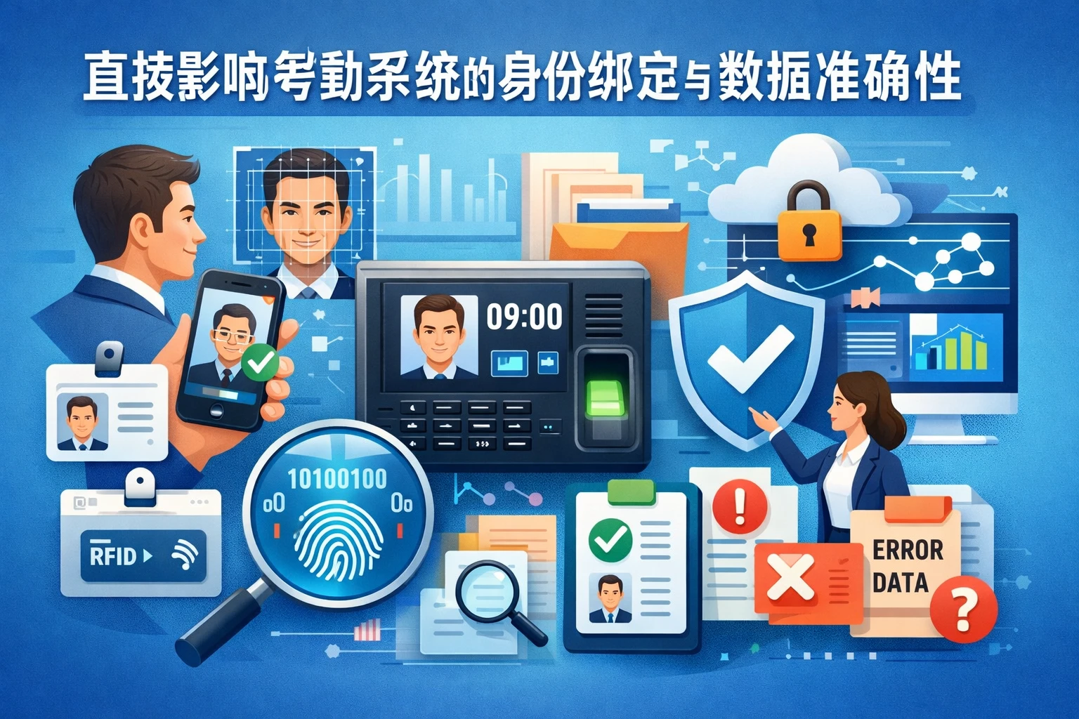 直接影响考勤系统的身份绑定与数据准确性