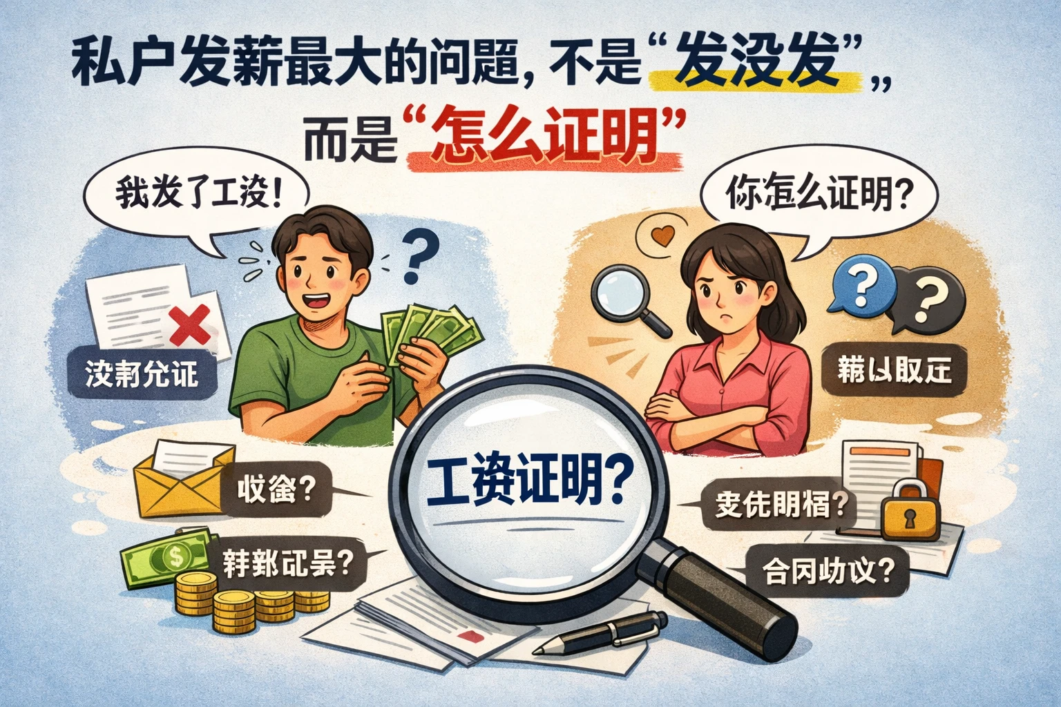 私户发薪最大的问题,不是“发没发”,而是“怎么证明”