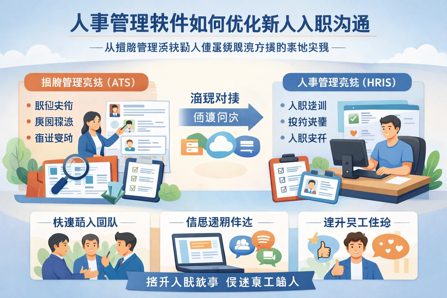 人事管理软件如何优化新人入职沟通:从招聘管理系统到人事系统解决方案的落地实践