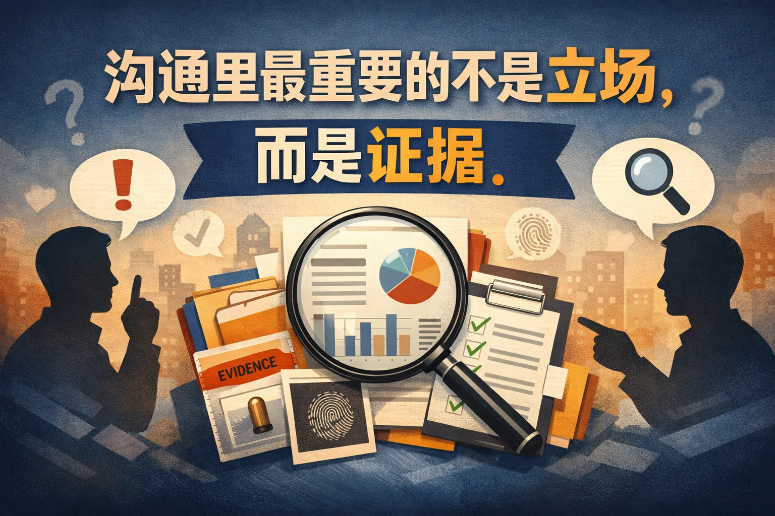 沟通里最重要的不是立场，而是证据