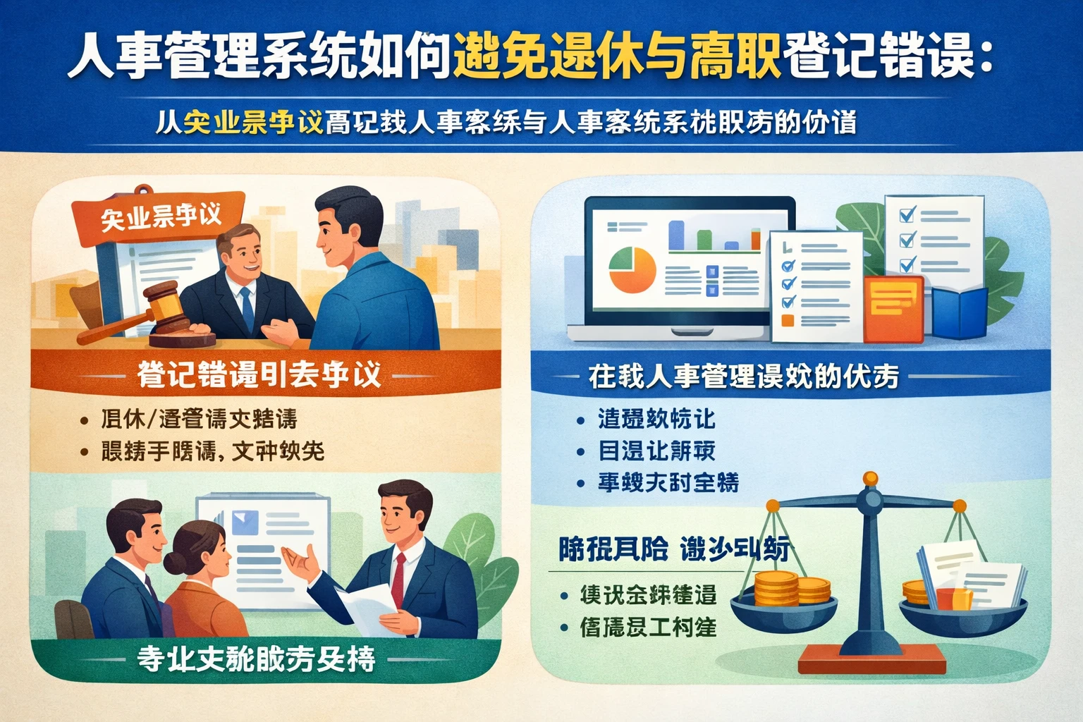 人事管理系统如何避免退休与离职登记错误：从失业金争议看在线人事系统与人事系统实施服务的价值