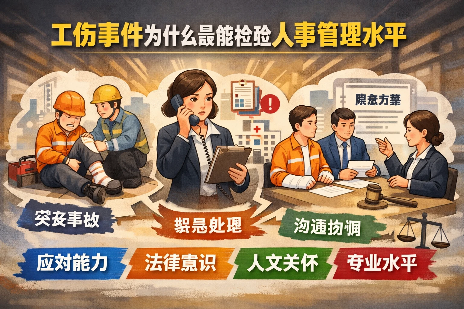 工伤事件为什么最能检验人事管理水平