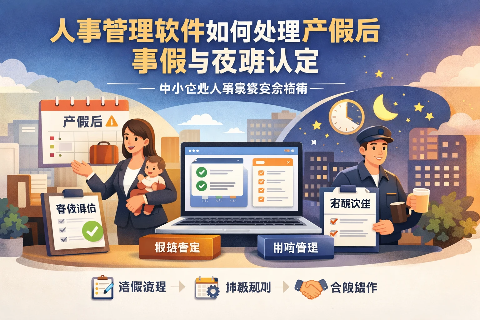 人事管理软件如何处理产假后事假与夜班认定——中小企业人事系统实务指南