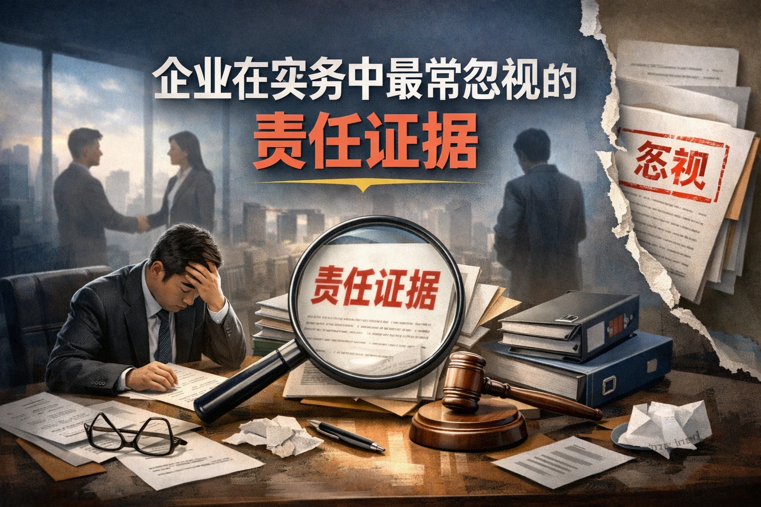 企业在实务中最常忽视的是责任证据