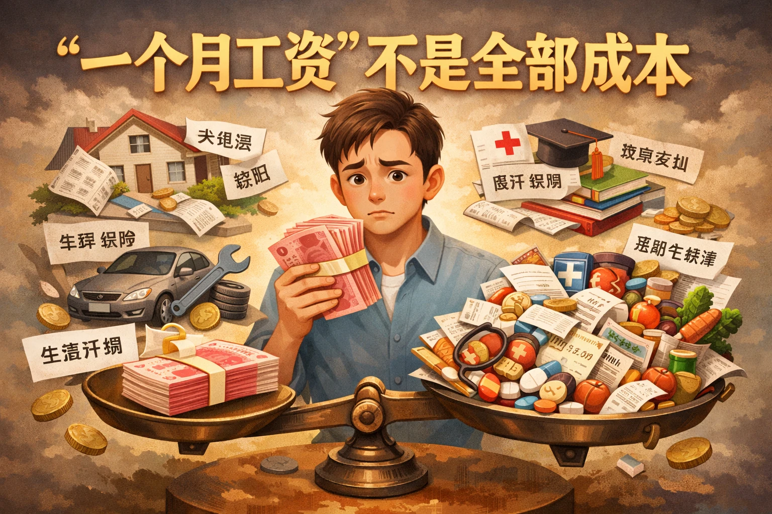 “一个月工资”不是全部成本