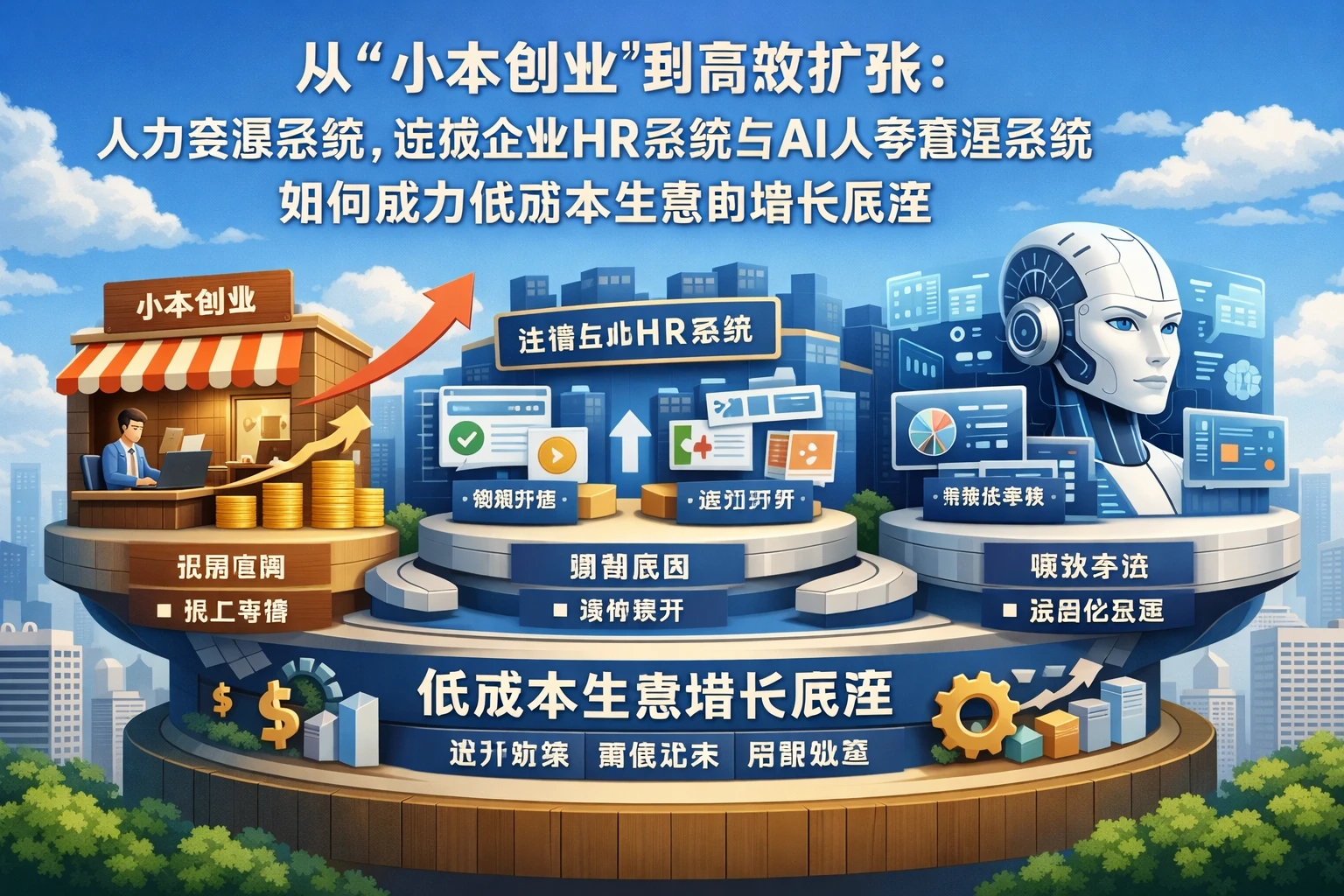 从“小本创业”到高效扩张：人力资源系统、连锁企业HR系统与AI人事管理系统如何成为低成本生意的增长底座