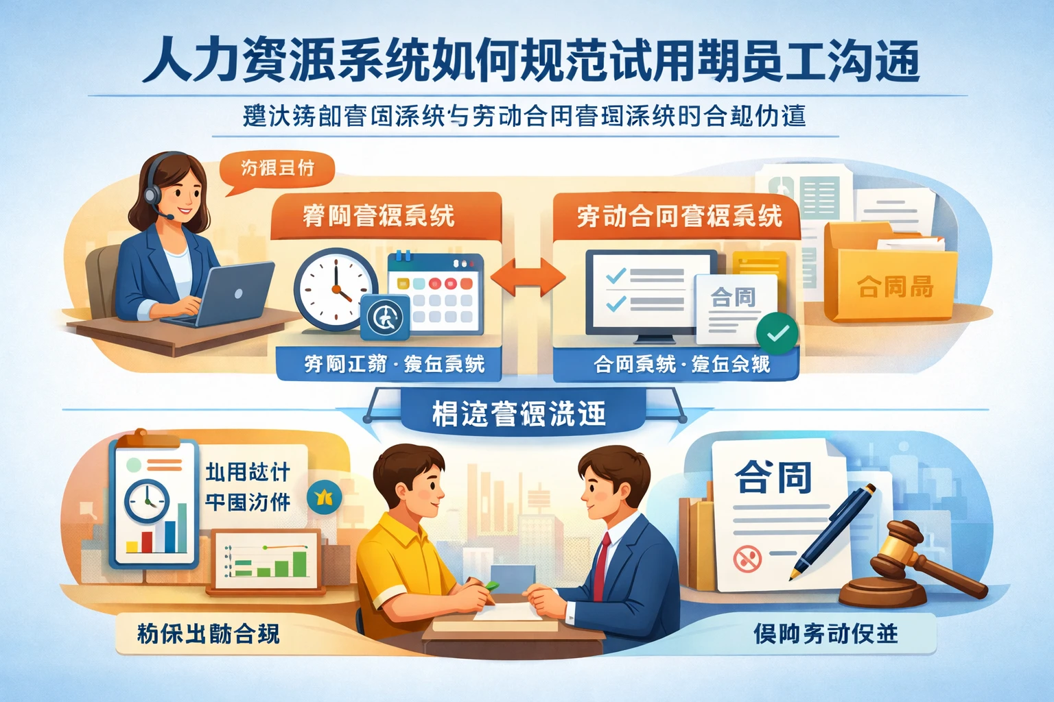 人力资源系统如何规范试用期员工沟通：兼谈考勤管理系统与劳动合同管理系统的合规价值