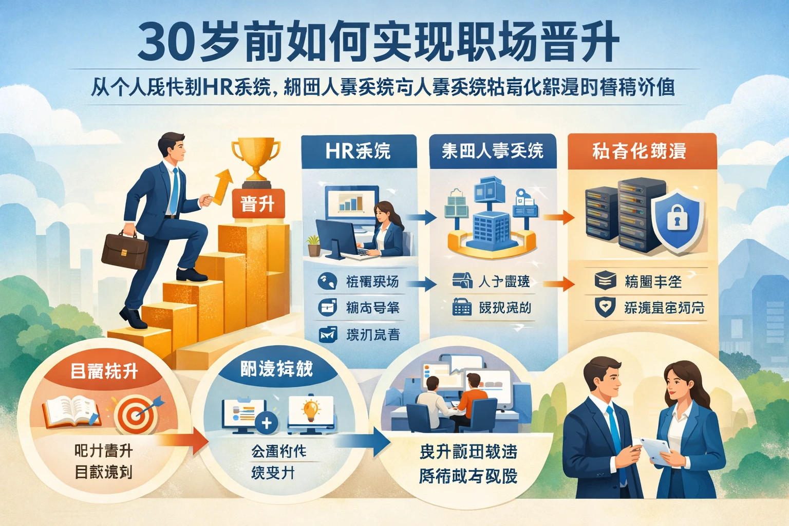 30岁前如何实现职场晋升:从个人成长到HR系统、集团人事系统与人事系统私有化部署的管理价值