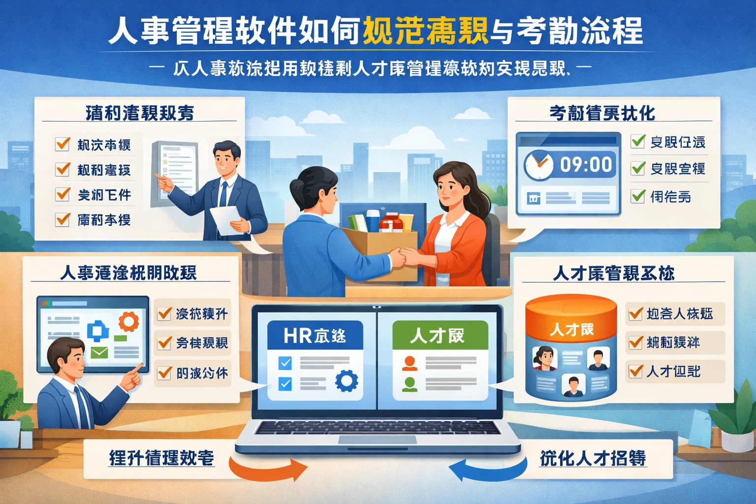 人事管理软件如何规范离职与考勤流程：从人事系统使用教程到人才库管理系统的实践思路