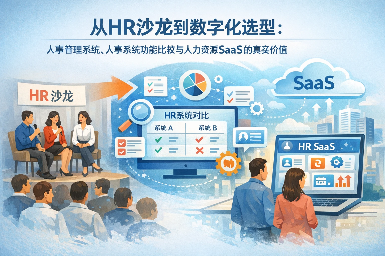 从HR沙龙到数字化选型:人事管理系统、人事系统功能比较与人力资源SaaS的真实价值