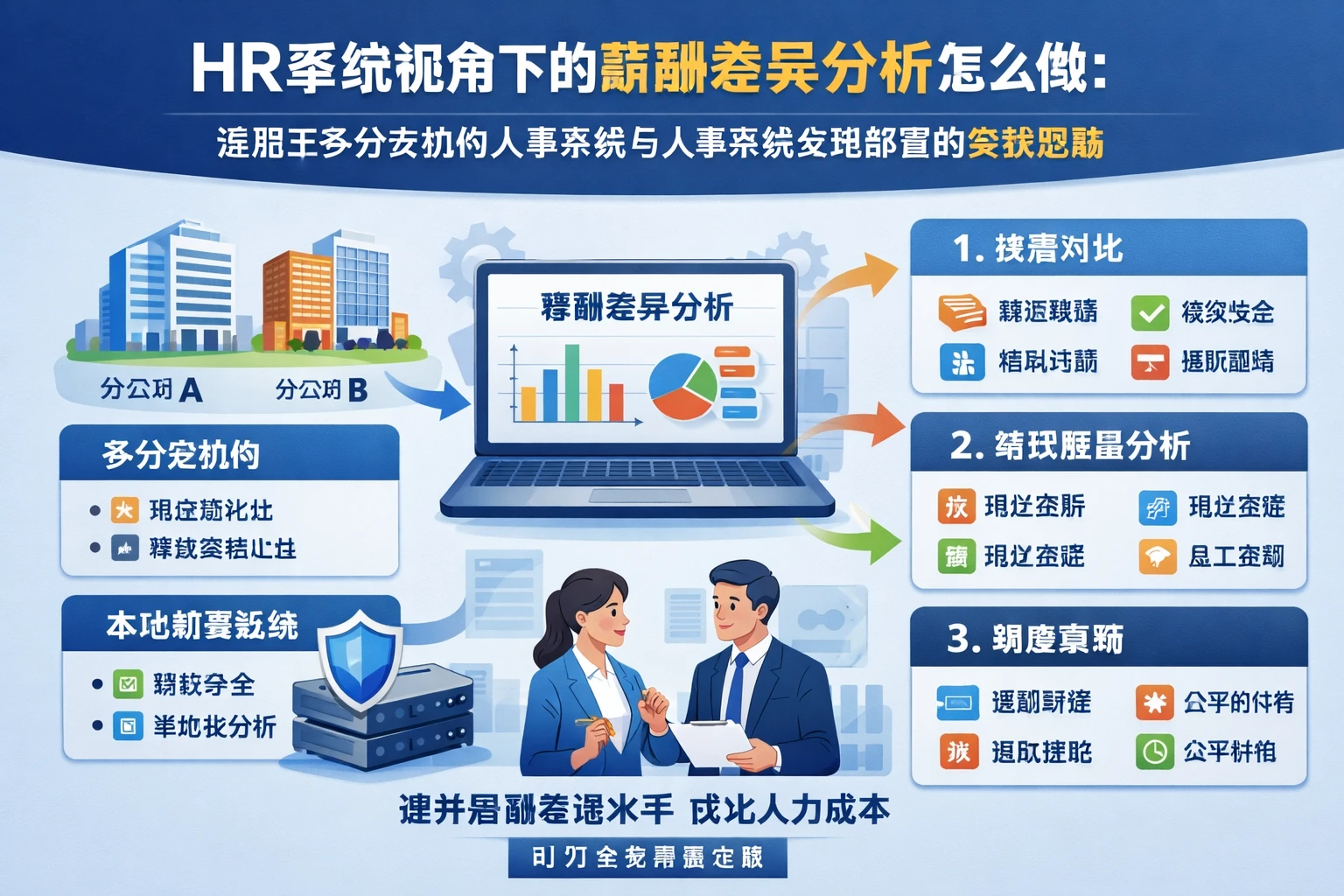 HR系统视角下的薪酬差异分析怎么做：适用于多分支机构人事系统与人事系统本地部署的实战思路