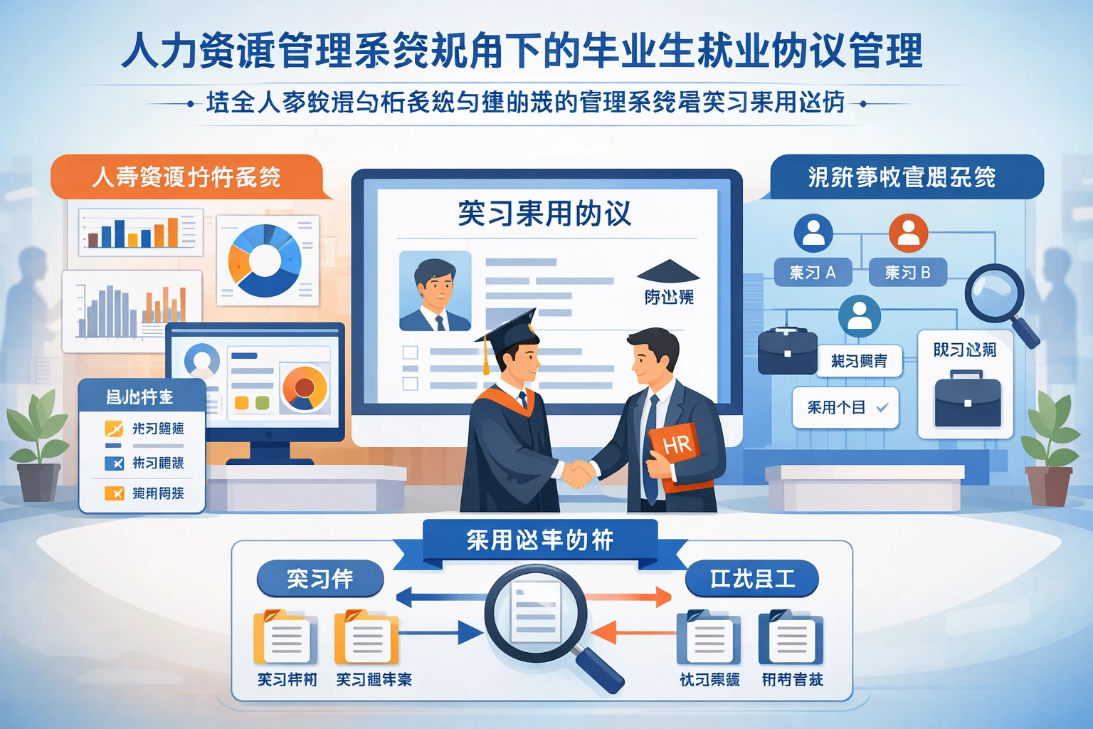 人力资源管理系统视角下的毕业生就业协议管理：结合人事数据分析系统与组织架构管理系统看实习录用边界