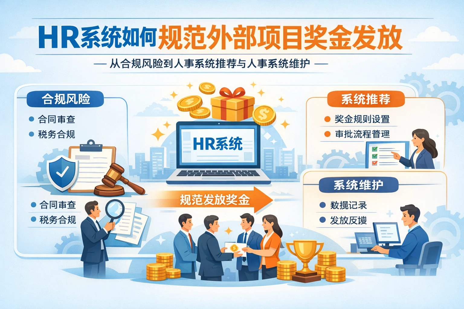 HR系统如何规范外部项目奖金发放——从合规风险到人事系统推荐与人事系统维护