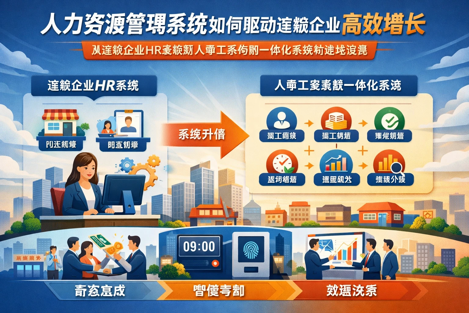 人力资源管理系统如何驱动连锁企业高效增长:从连锁企业HR系统到人事工资考勤一体化系统的落地实践